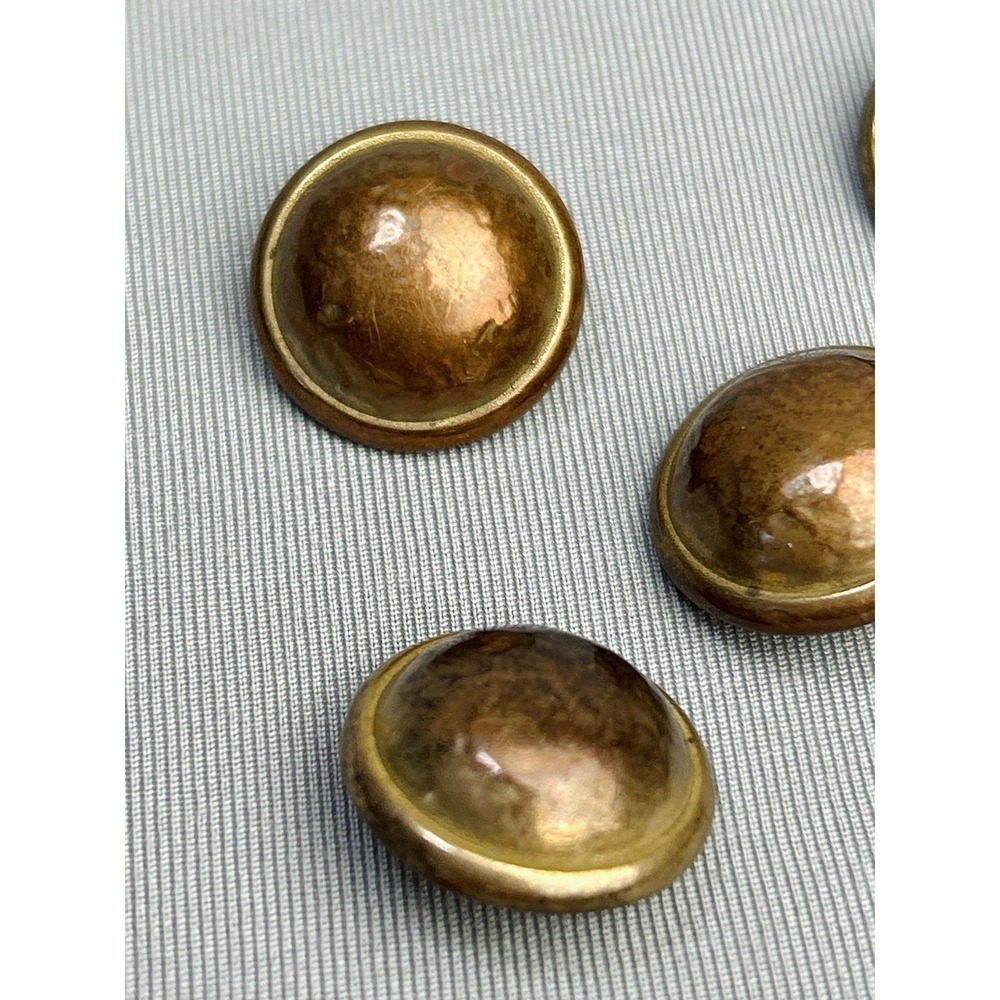 Vintage‎ Dome Metal Buttons Set Of 5 - Picture 5 of 10